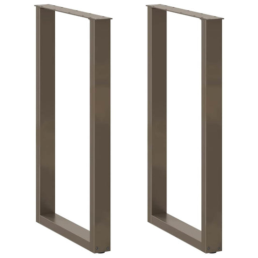 Bartafelpoten 2 st U-vormig 60x(100-101) cm staal naturel is nu te koop bij PeponiXL, paradijselijk wonen!