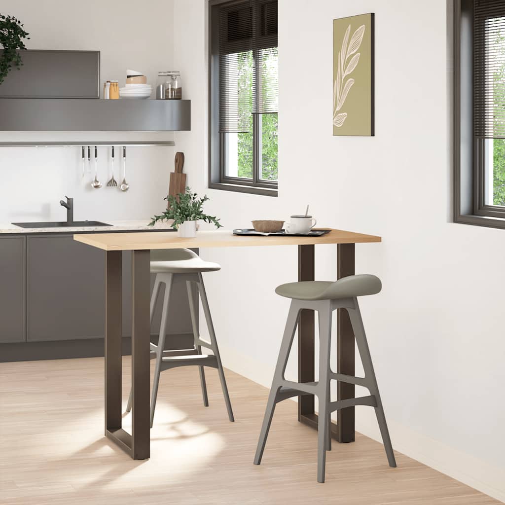 Bartafelpoten 2 st U-vormig 60x(100-101) cm staal naturel is nu te koop bij PeponiXL, paradijselijk wonen!