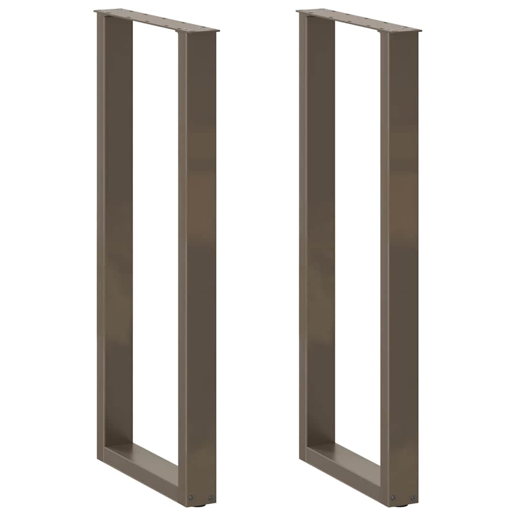 Bartafelpoten 2 st U-vormig 40x(110-111) cm staal naturel is nu te koop bij PeponiXL, paradijselijk wonen!