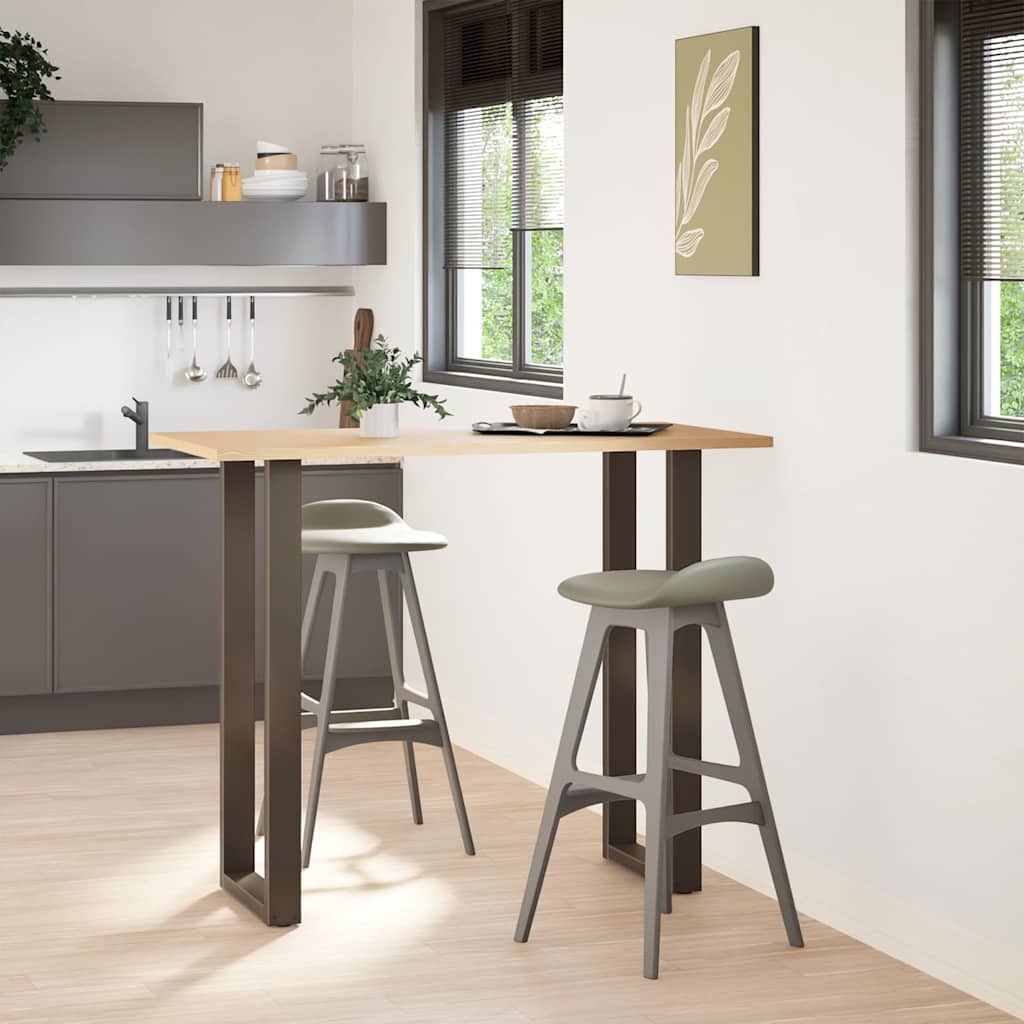 Bartafelpoten 2 st U-vormig 40x(110-111) cm staal naturel is nu te koop bij PeponiXL, paradijselijk wonen!