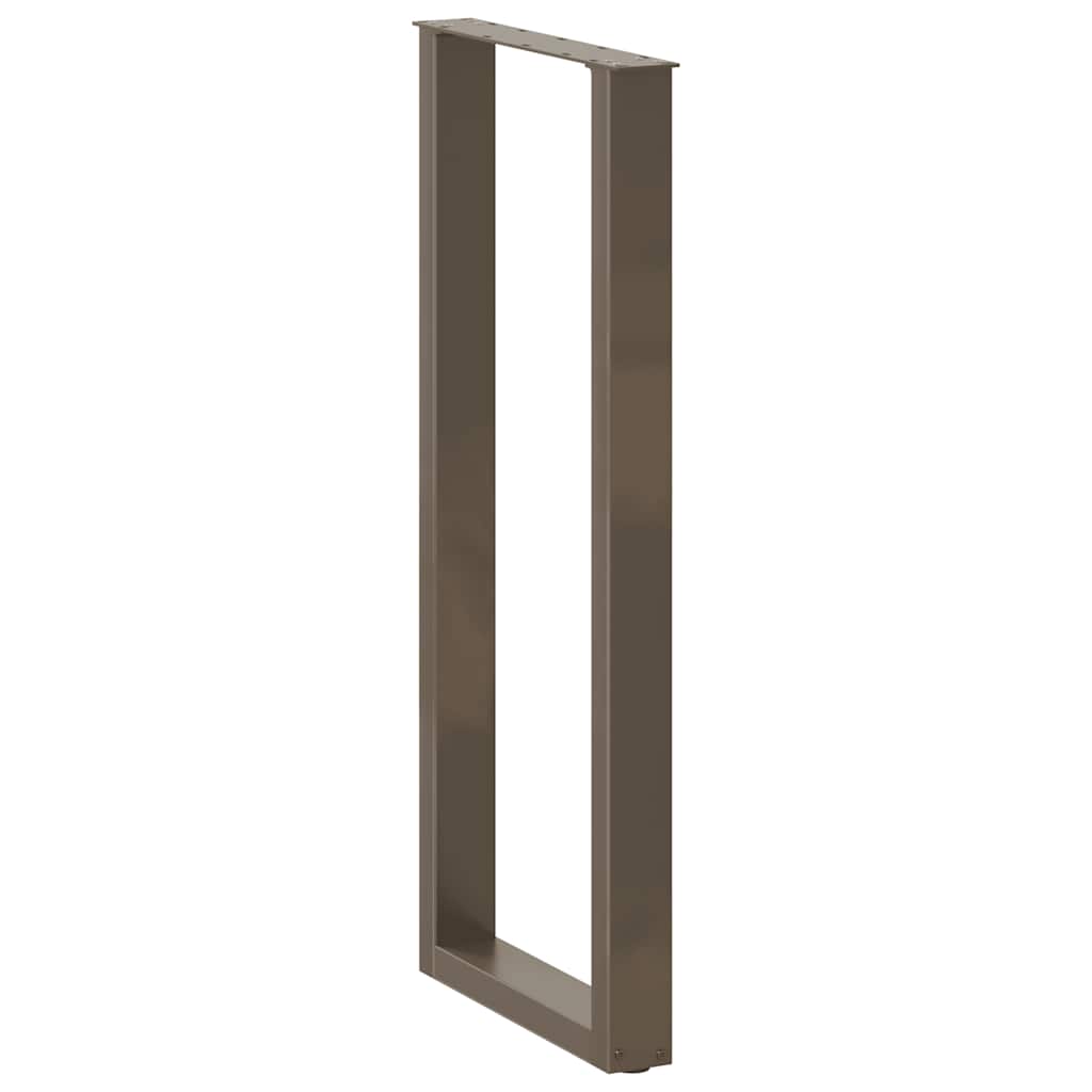 Bartafelpoten 2 st U-vormig 40x(110-111) cm staal naturel is nu te koop bij PeponiXL, paradijselijk wonen!
