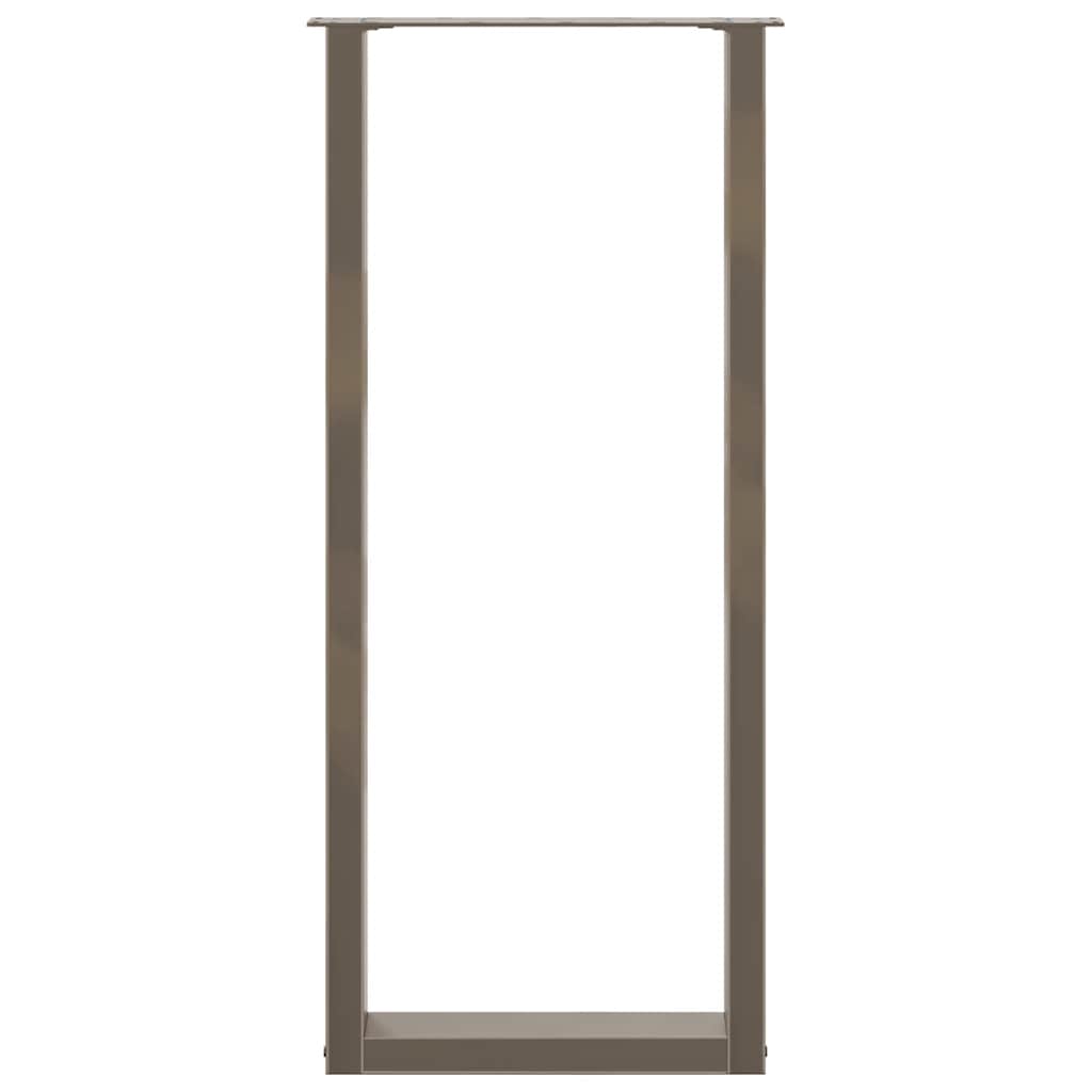 Bartafelpoten 2 st U-vormig 40x(110-111) cm staal naturel is nu te koop bij PeponiXL, paradijselijk wonen!