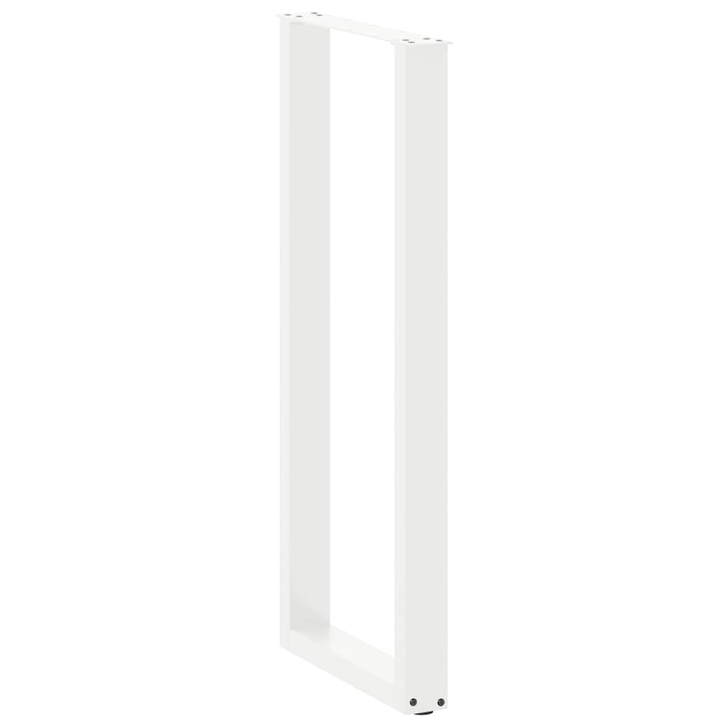 Bartafelpoten 2 st U-vormig 50x(110-111) cm staal wit is nu te koop bij PeponiXL, paradijselijk wonen!