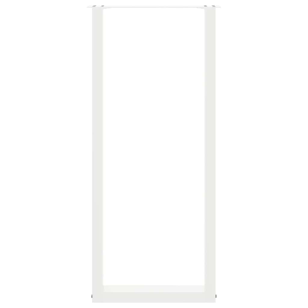 Bartafelpoten 2 st U-vormig 50x(110-111) cm staal wit is nu te koop bij PeponiXL, paradijselijk wonen!