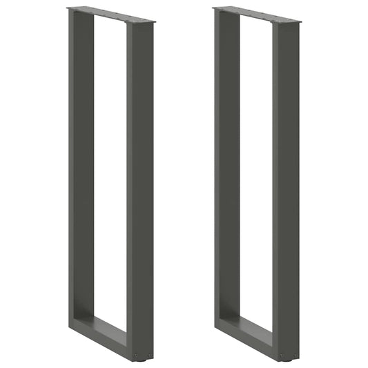 Bartafelpoten 2 st U-vormig 50x(110-111) cm staal antraciet is nu te koop bij PeponiXL, paradijselijk wonen!