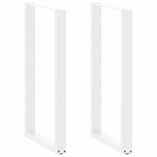 Bartafelpoten 2 st U-vormig 60x(110-111) cm staal wit is nu te koop bij PeponiXL, paradijselijk wonen!