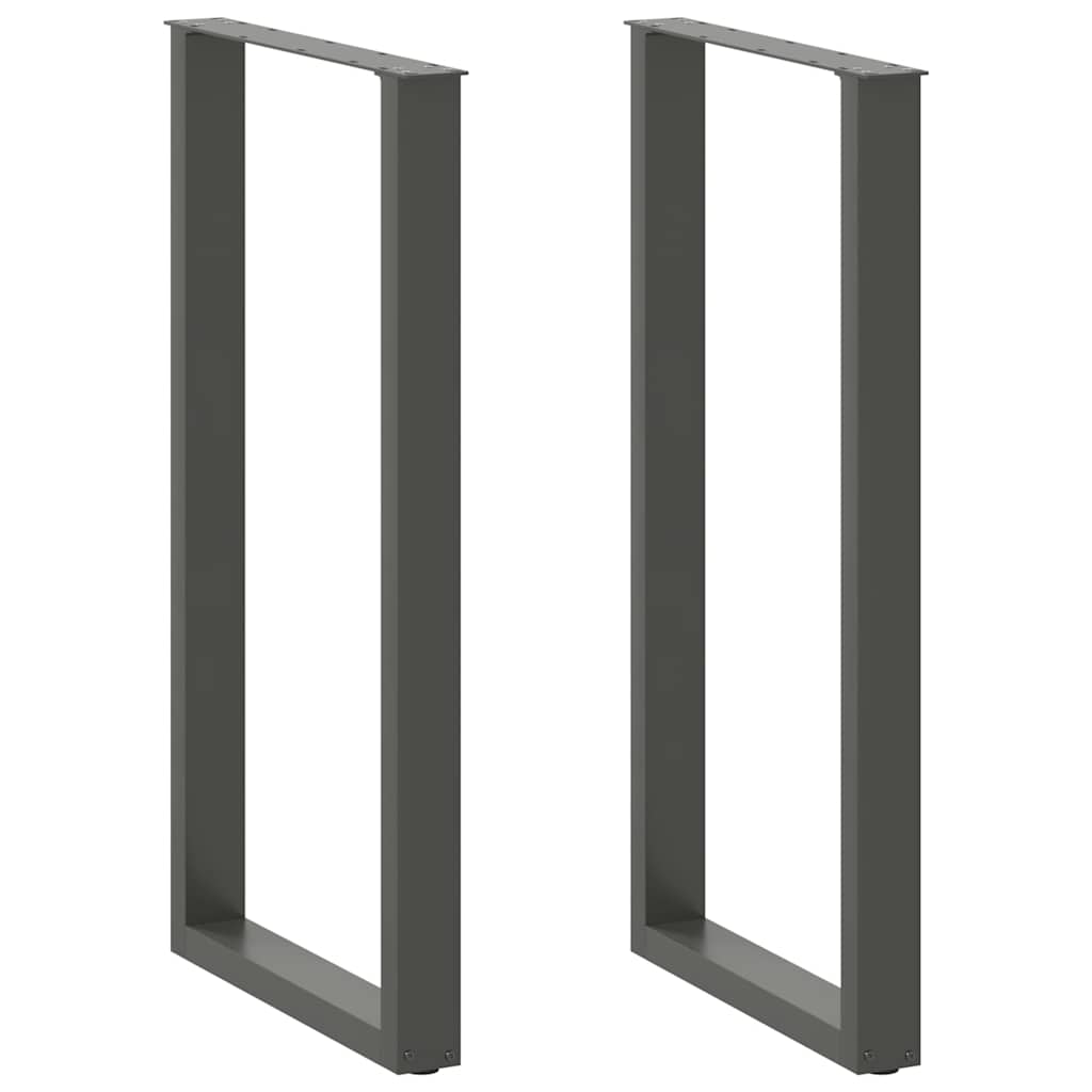 Bartafelpoten 2 st U-vormig 60x(110-111) cm staal antraciet is nu te koop bij PeponiXL, paradijselijk wonen!