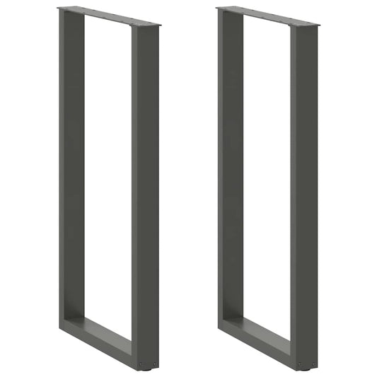 Bartafelpoten 2 st U-vormig 60x(110-111) cm staal antraciet is nu te koop bij PeponiXL, paradijselijk wonen!