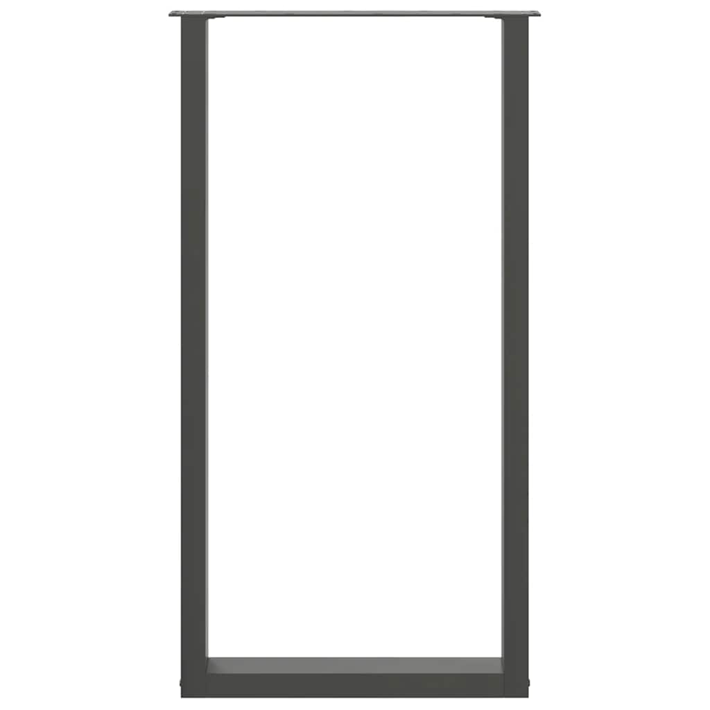 Bartafelpoten 2 st U-vormig 60x(110-111) cm staal antraciet is nu te koop bij PeponiXL, paradijselijk wonen!