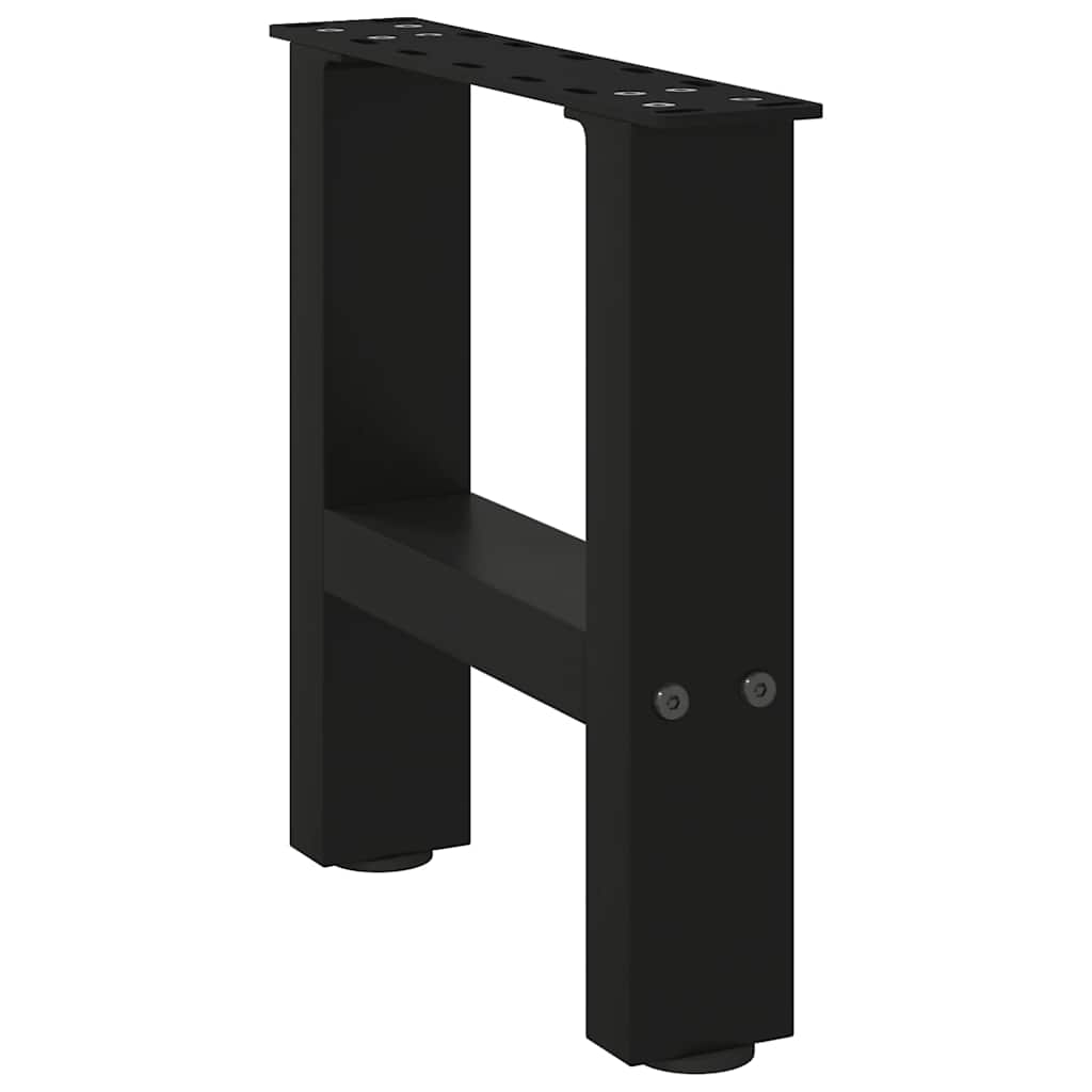 Salontafelpoten 2 st 30x(30-31) cm staal zwart is nu te koop bij PeponiXL, paradijselijk wonen!