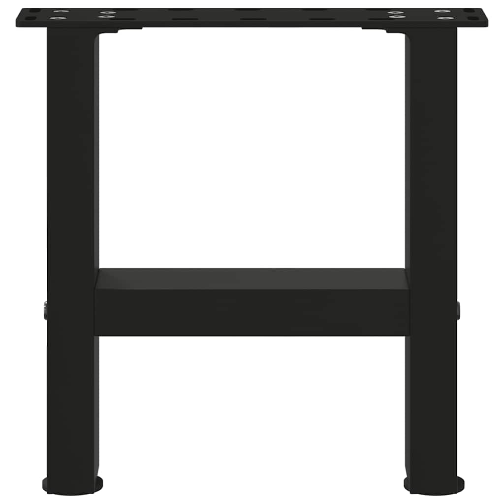Salontafelpoten 2 st 30x(30-31) cm staal zwart is nu te koop bij PeponiXL, paradijselijk wonen!