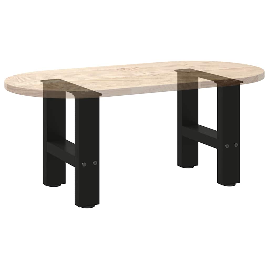 Salontafelpoten 2 st 30x(30-31) cm staal zwart is nu te koop bij PeponiXL, paradijselijk wonen!