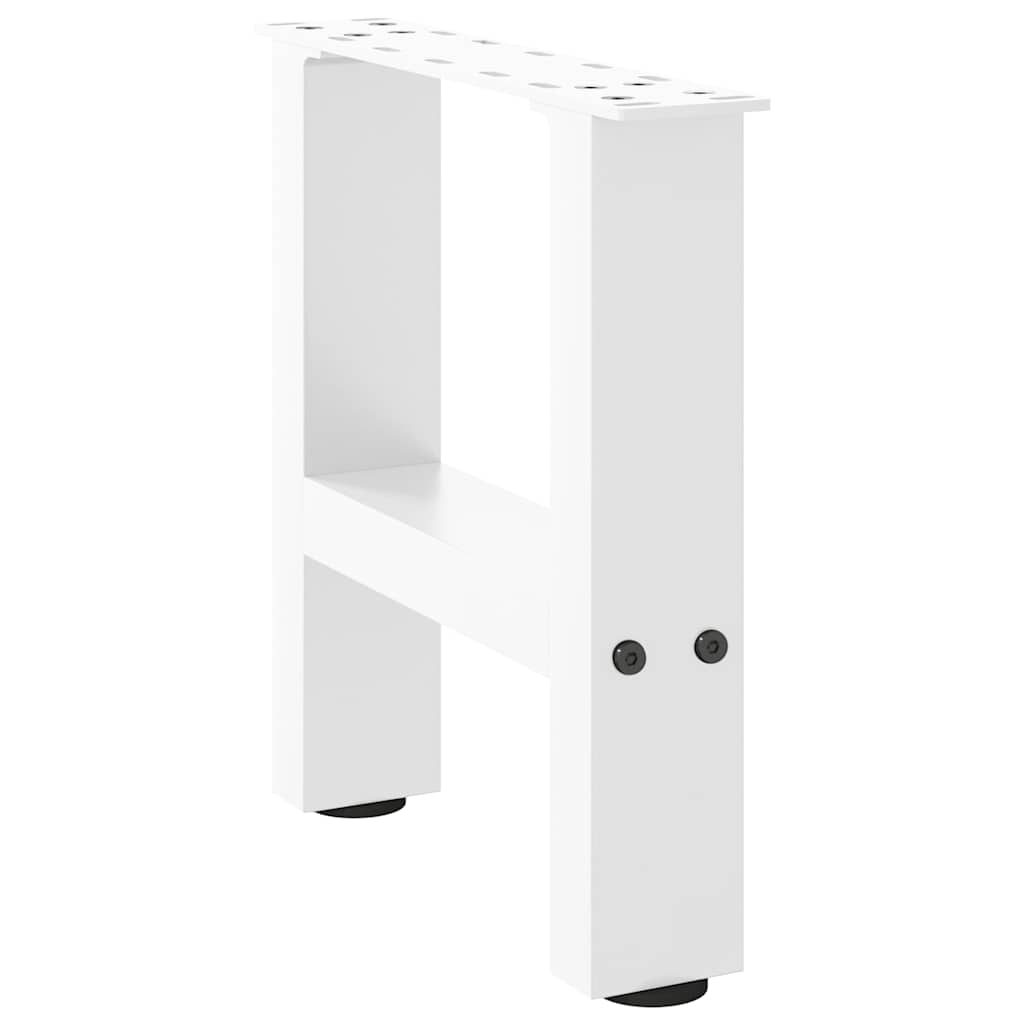 Salontafelpoten 2 st 30x(30-31) cm staal wit is nu te koop bij PeponiXL, paradijselijk wonen!
