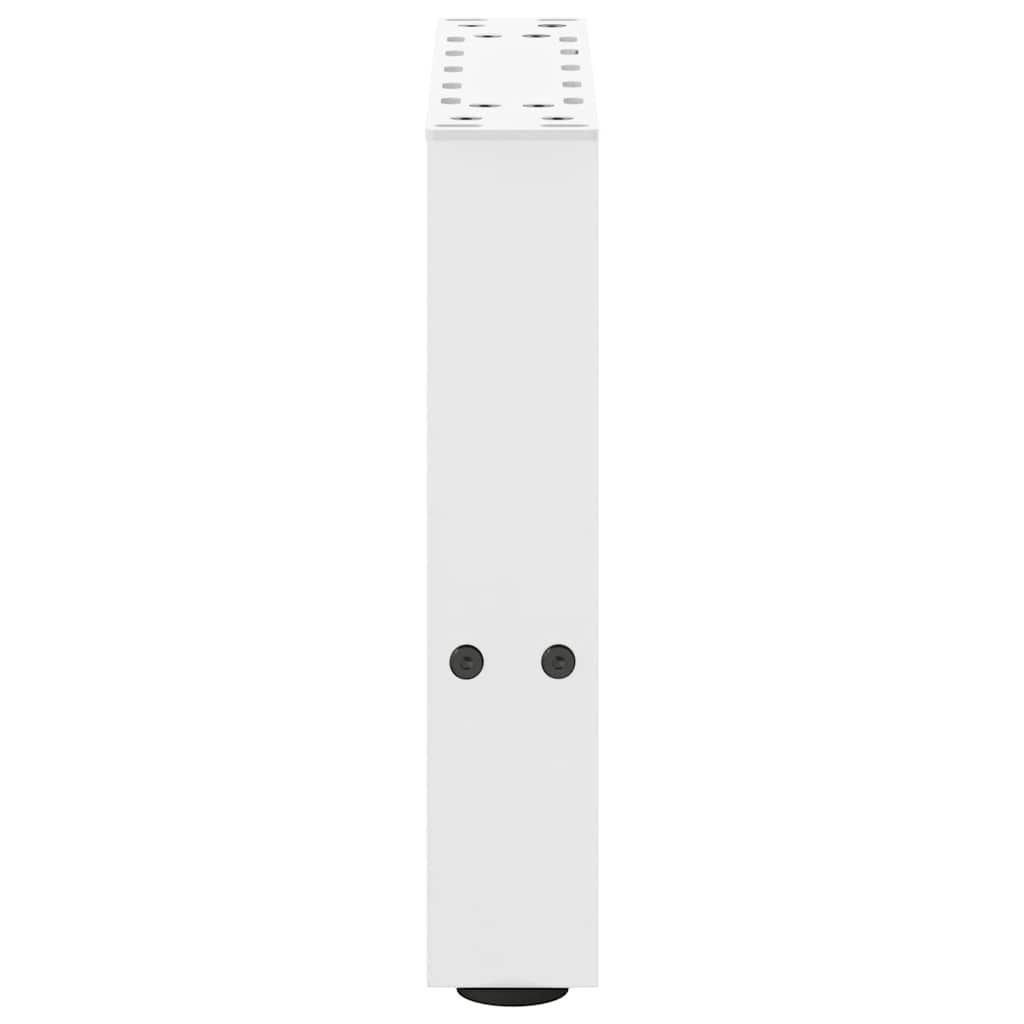 Salontafelpoten 2 st 30x(30-31) cm staal wit is nu te koop bij PeponiXL, paradijselijk wonen!
