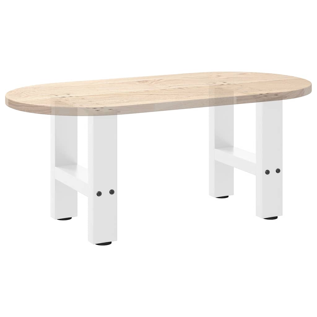 Salontafelpoten 2 st 30x(30-31) cm staal wit is nu te koop bij PeponiXL, paradijselijk wonen!