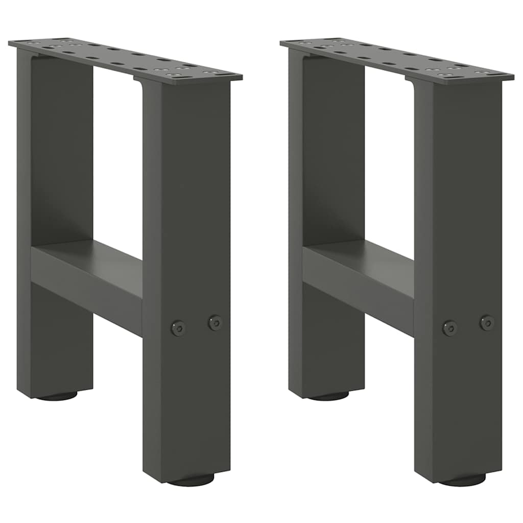Salontafelpoten 2 st 30x(30-31) cm staal antracietkleurig is nu te koop bij PeponiXL, paradijselijk wonen!