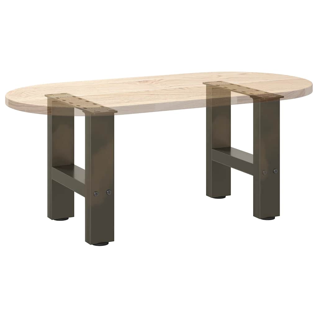 Salontafelpoten 2 st 30x (30-31) cm staal naturel staal is nu te koop bij PeponiXL, paradijselijk wonen!