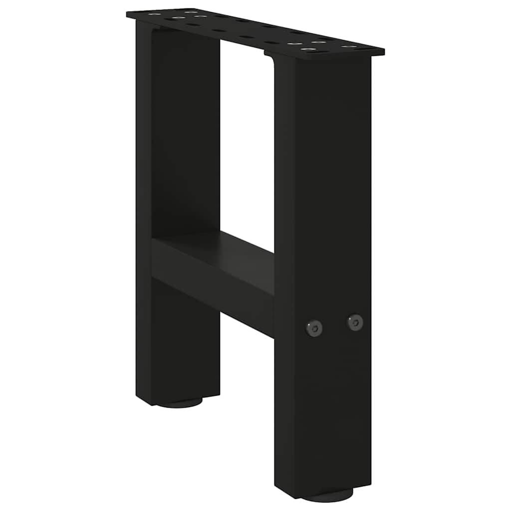 Salontafelpoten 2 st 40x(30-31) cm staal zwart is nu te koop bij PeponiXL, paradijselijk wonen!