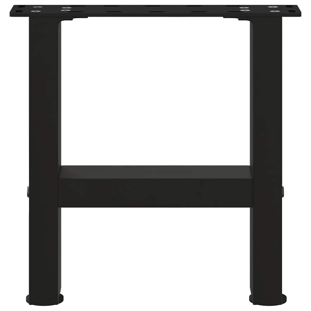 Salontafelpoten 2 st 40x(30-31) cm staal zwart is nu te koop bij PeponiXL, paradijselijk wonen!