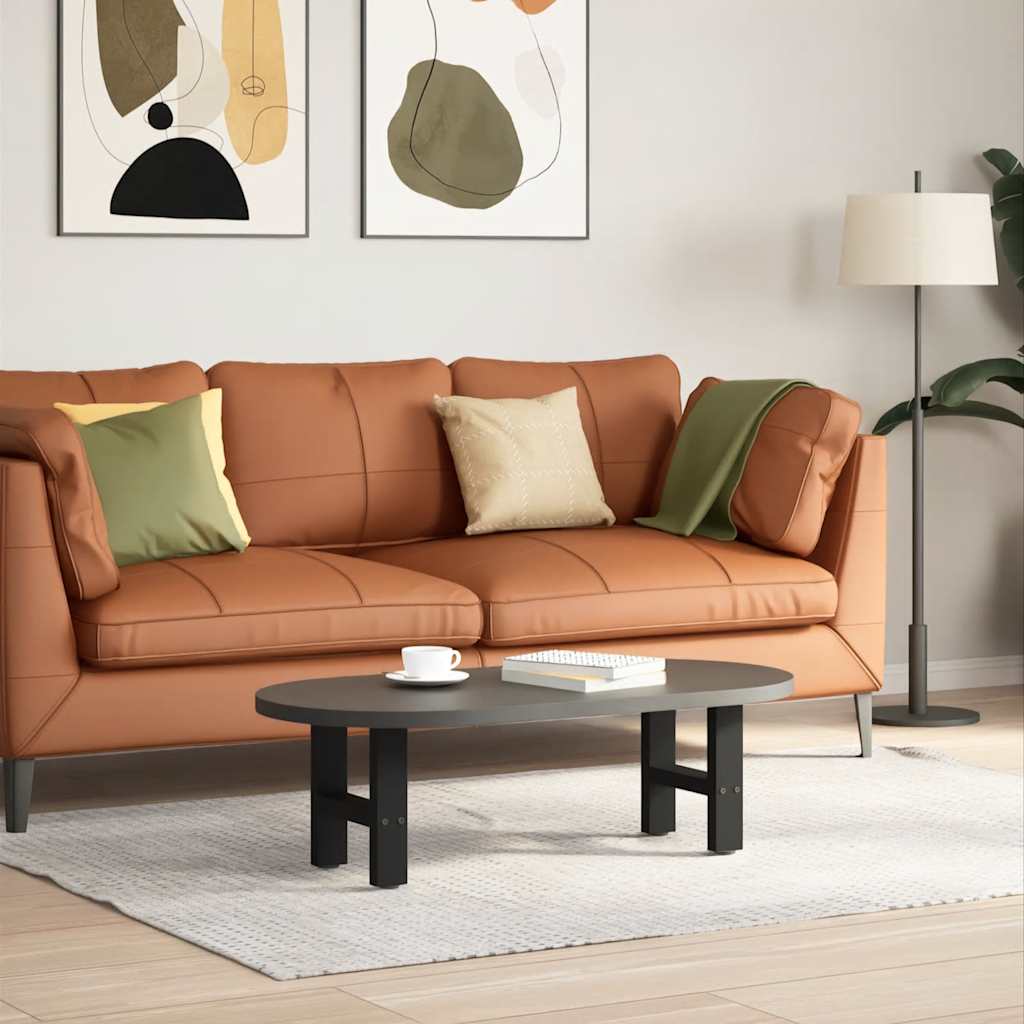 Salontafelpoten 2 st 40x(30-31) cm staal zwart is nu te koop bij PeponiXL, paradijselijk wonen!