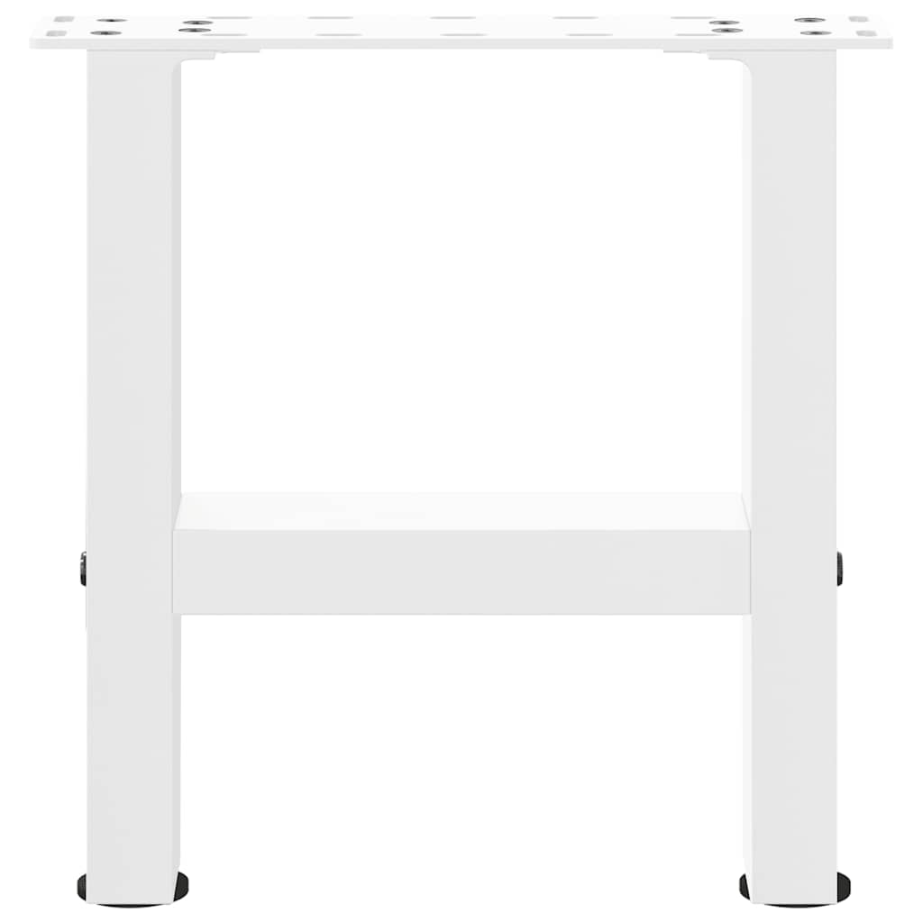 Salontafelpoten 2 st 40x(30-31) cm staal wit is nu te koop bij PeponiXL, paradijselijk wonen!