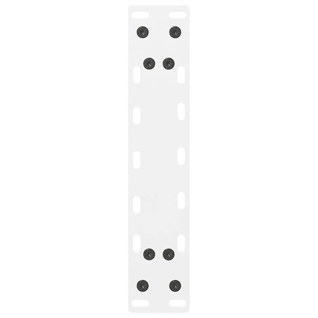 Salontafelpoten 2 st 40x(30-31) cm staal wit is nu te koop bij PeponiXL, paradijselijk wonen!