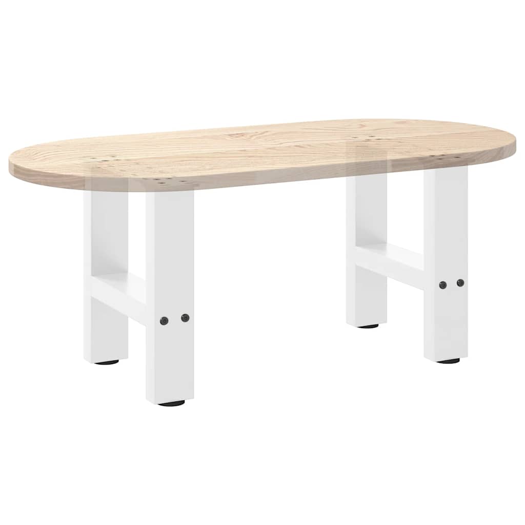 Salontafelpoten 2 st 40x(30-31) cm staal wit is nu te koop bij PeponiXL, paradijselijk wonen!