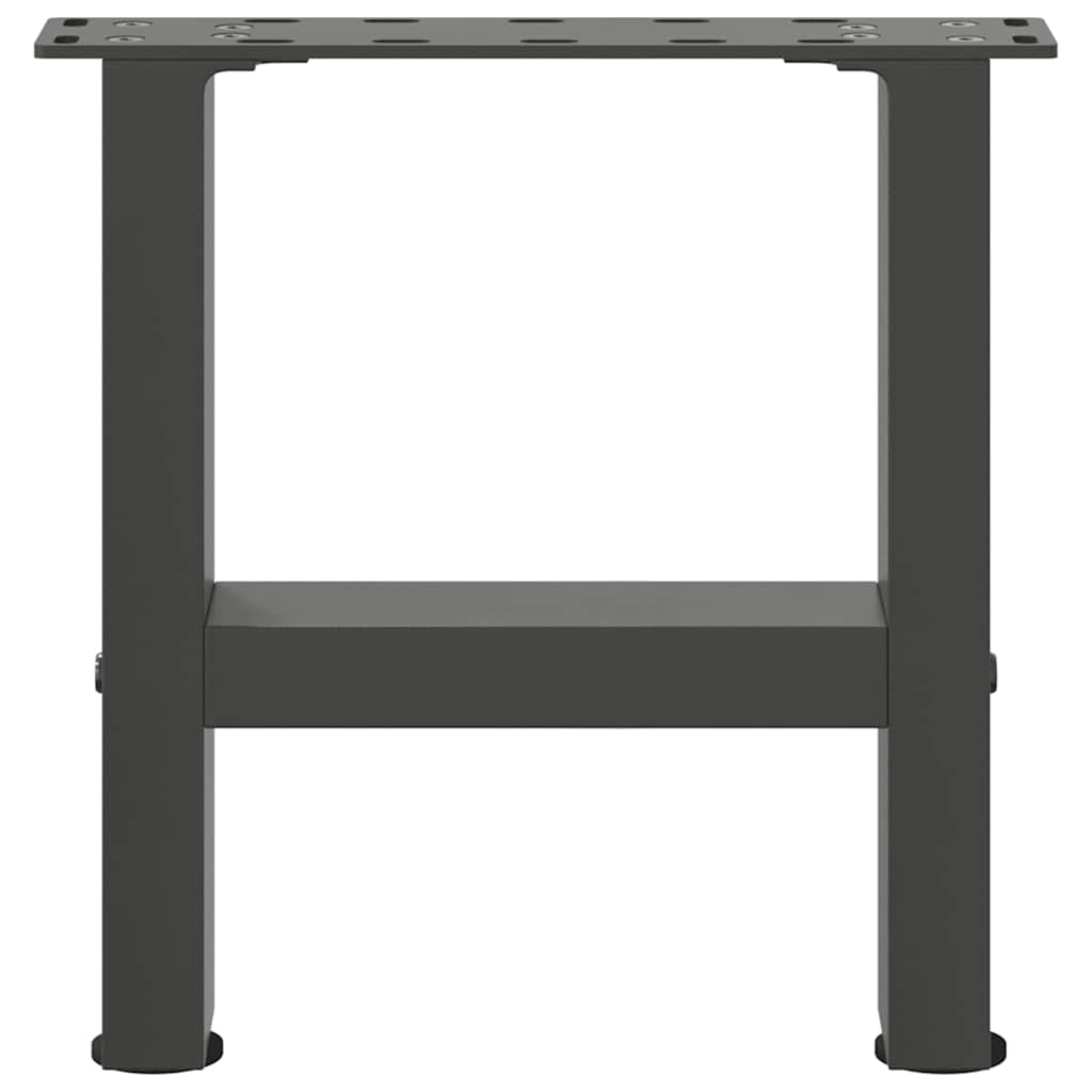 Salontafelpoten 2 st 40x(30-31) cm staal antracietkleurig is nu te koop bij PeponiXL, paradijselijk wonen!