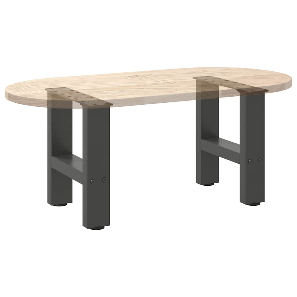 Salontafelpoten 2 st 40x(30-31) cm staal antracietkleurig is nu te koop bij PeponiXL, paradijselijk wonen!