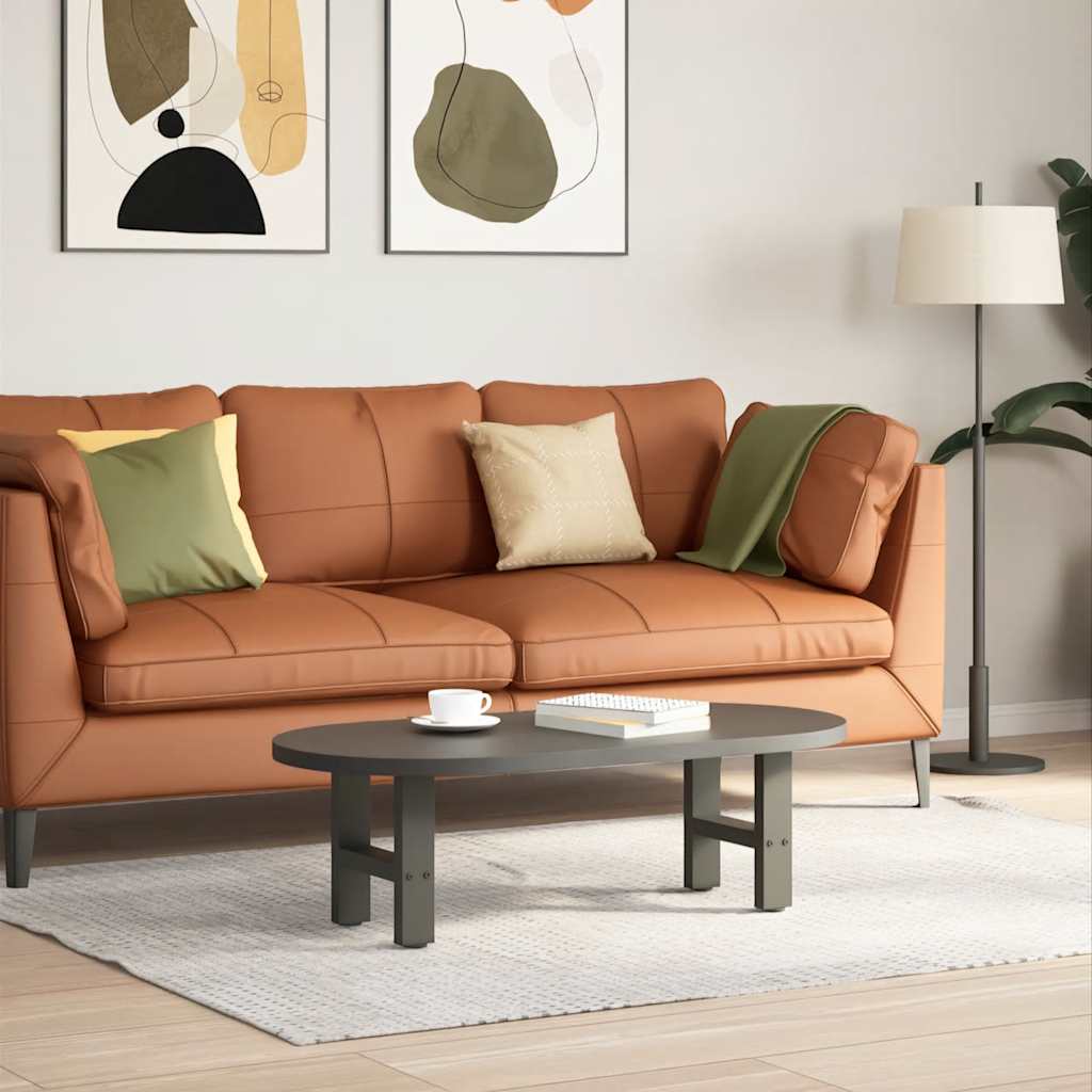 Salontafelpoten 2 st 40x(30-31) cm staal antracietkleurig is nu te koop bij PeponiXL, paradijselijk wonen!