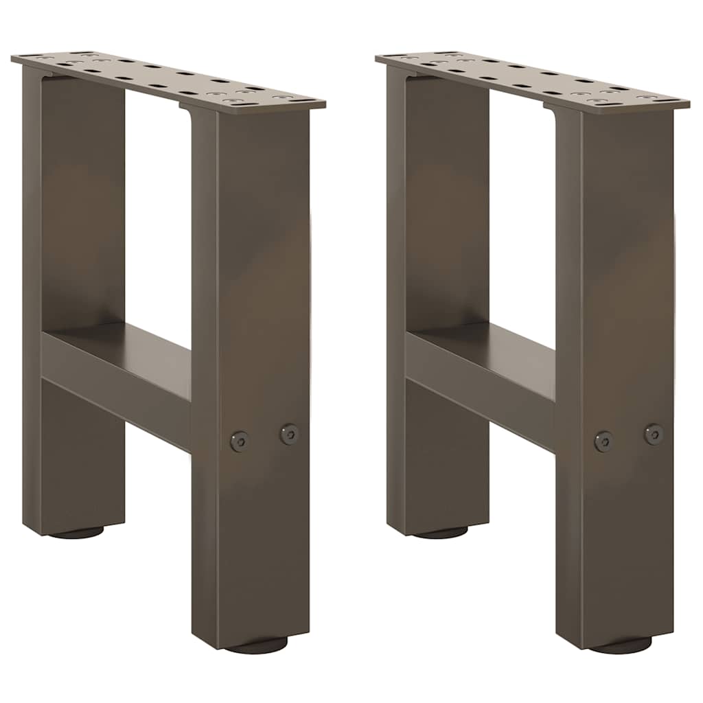 Salontafelpoten naturel staal 2 st 40x(30-31) cm staal is nu te koop bij PeponiXL, paradijselijk wonen!