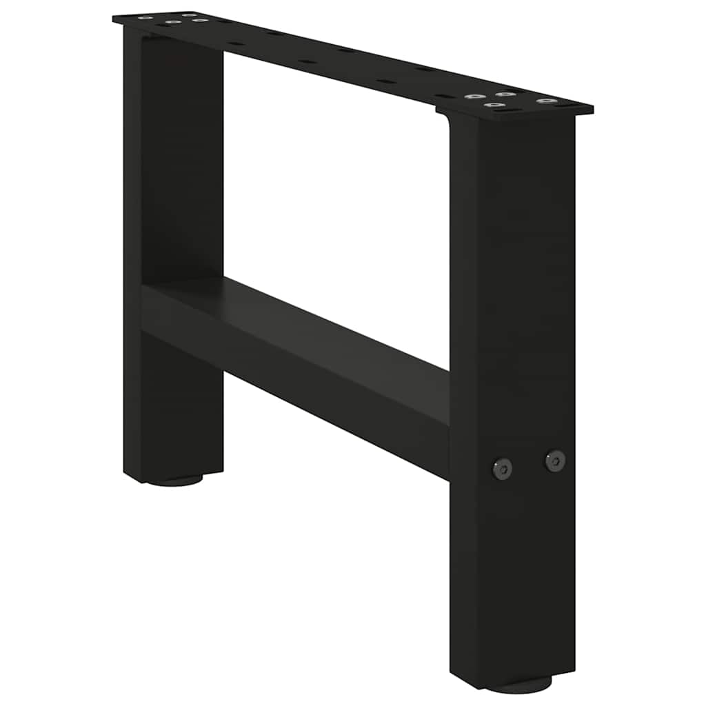 Salontafelpoten 2 st 50x(30-31) cm staal zwart is nu te koop bij PeponiXL, paradijselijk wonen!