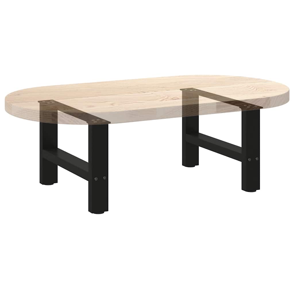 Salontafelpoten 2 st 50x(30-31) cm staal zwart is nu te koop bij PeponiXL, paradijselijk wonen!