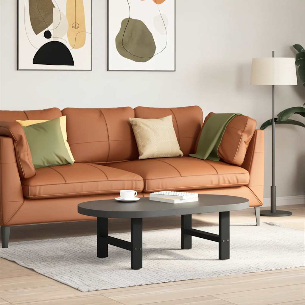 Salontafelpoten 2 st 50x(30-31) cm staal zwart is nu te koop bij PeponiXL, paradijselijk wonen!