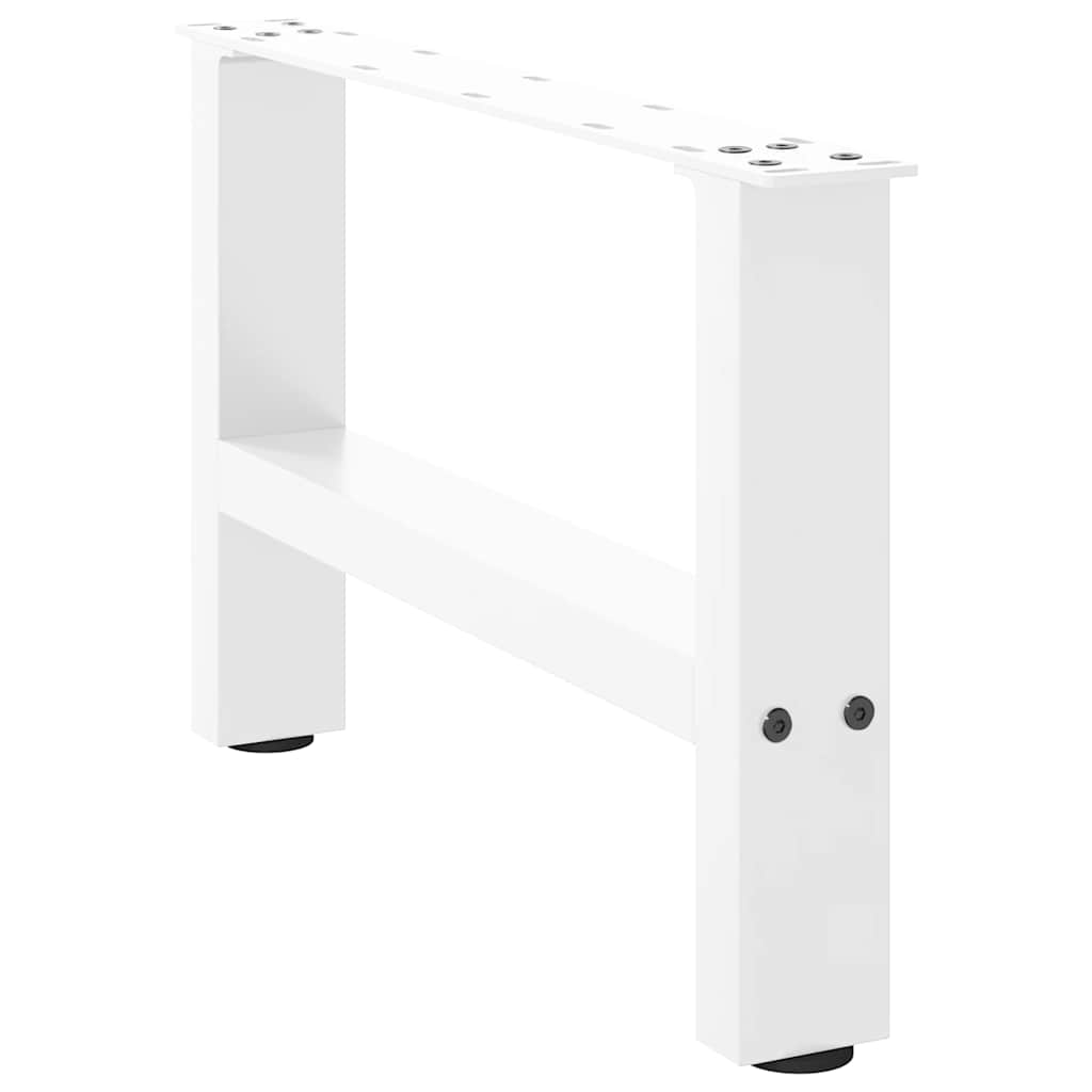 Salontafelpoten 2 st 50x(30-31) cm staal wit is nu te koop bij PeponiXL, paradijselijk wonen!