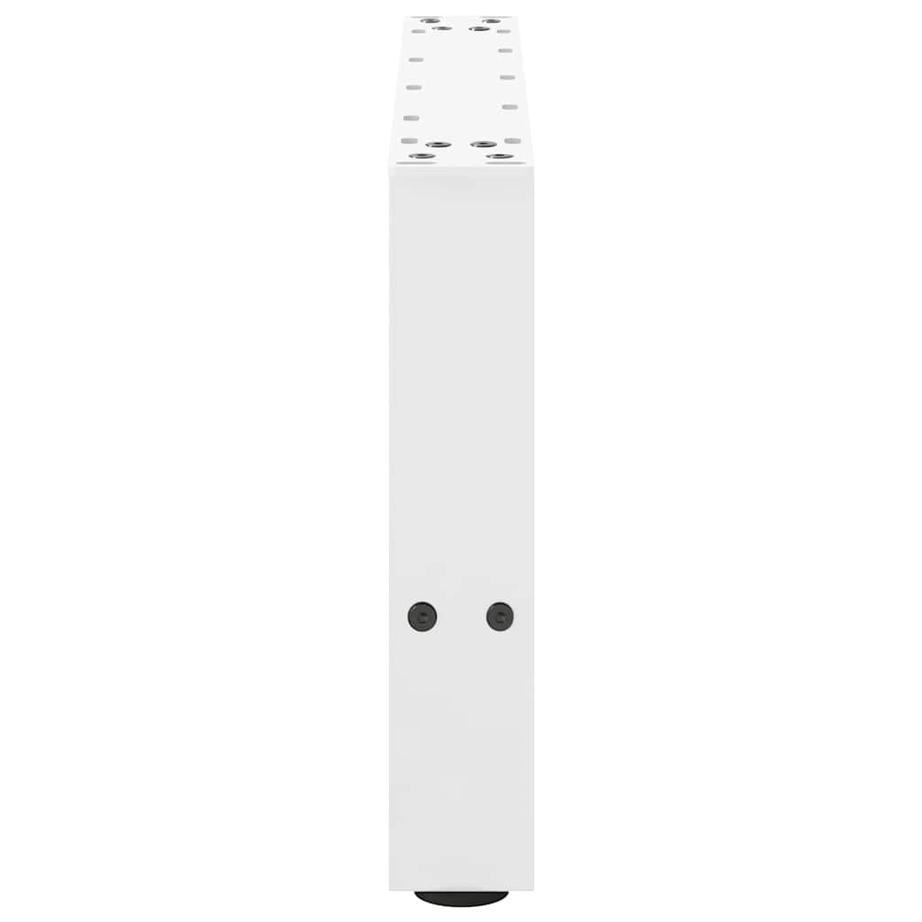 Salontafelpoten 2 st 50x(30-31) cm staal wit is nu te koop bij PeponiXL, paradijselijk wonen!