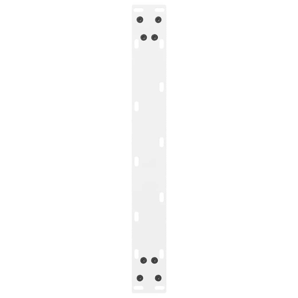 Salontafelpoten 2 st 50x(30-31) cm staal wit is nu te koop bij PeponiXL, paradijselijk wonen!