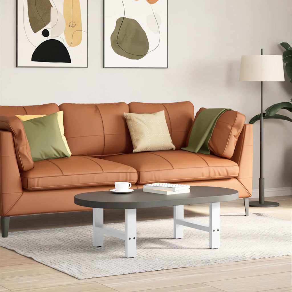 Salontafelpoten 2 st 50x(30-31) cm staal wit is nu te koop bij PeponiXL, paradijselijk wonen!