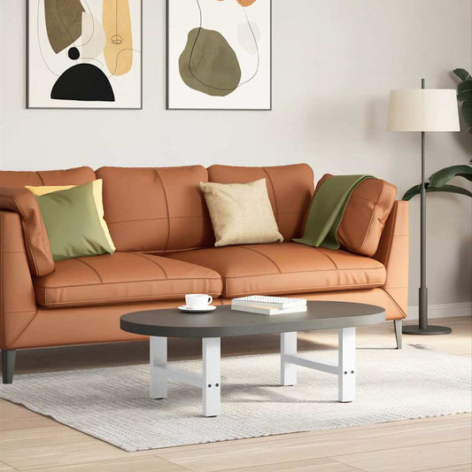 Salontafelpoten 2 st 50x(30-31) cm staal wit is nu te koop bij PeponiXL, paradijselijk wonen!