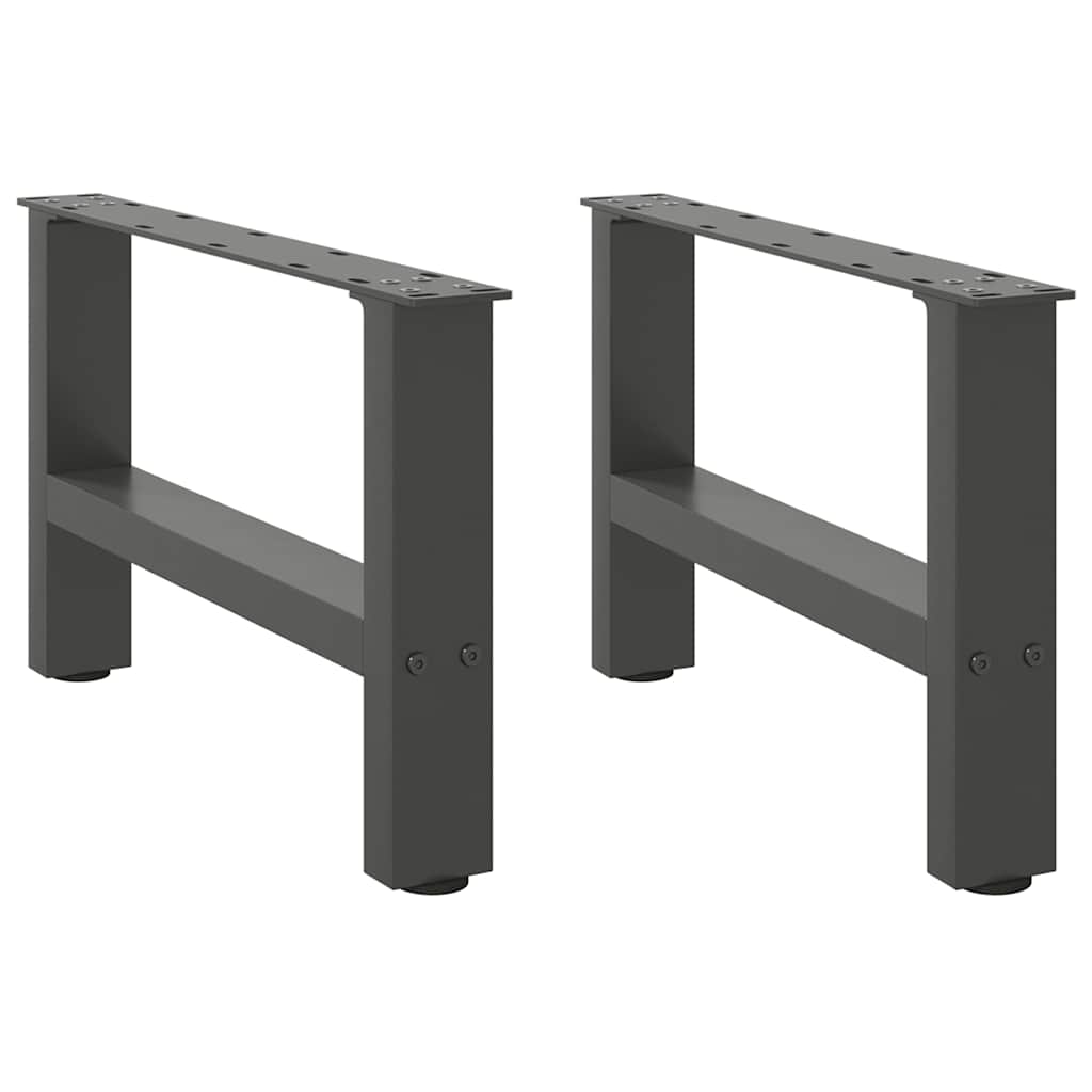 Salontafelpoten 2 st 50x(30-31) cm staal antracietkleurig is nu te koop bij PeponiXL, paradijselijk wonen!