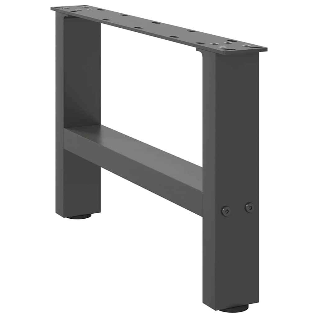 Salontafelpoten 2 st 50x(30-31) cm staal antracietkleurig is nu te koop bij PeponiXL, paradijselijk wonen!