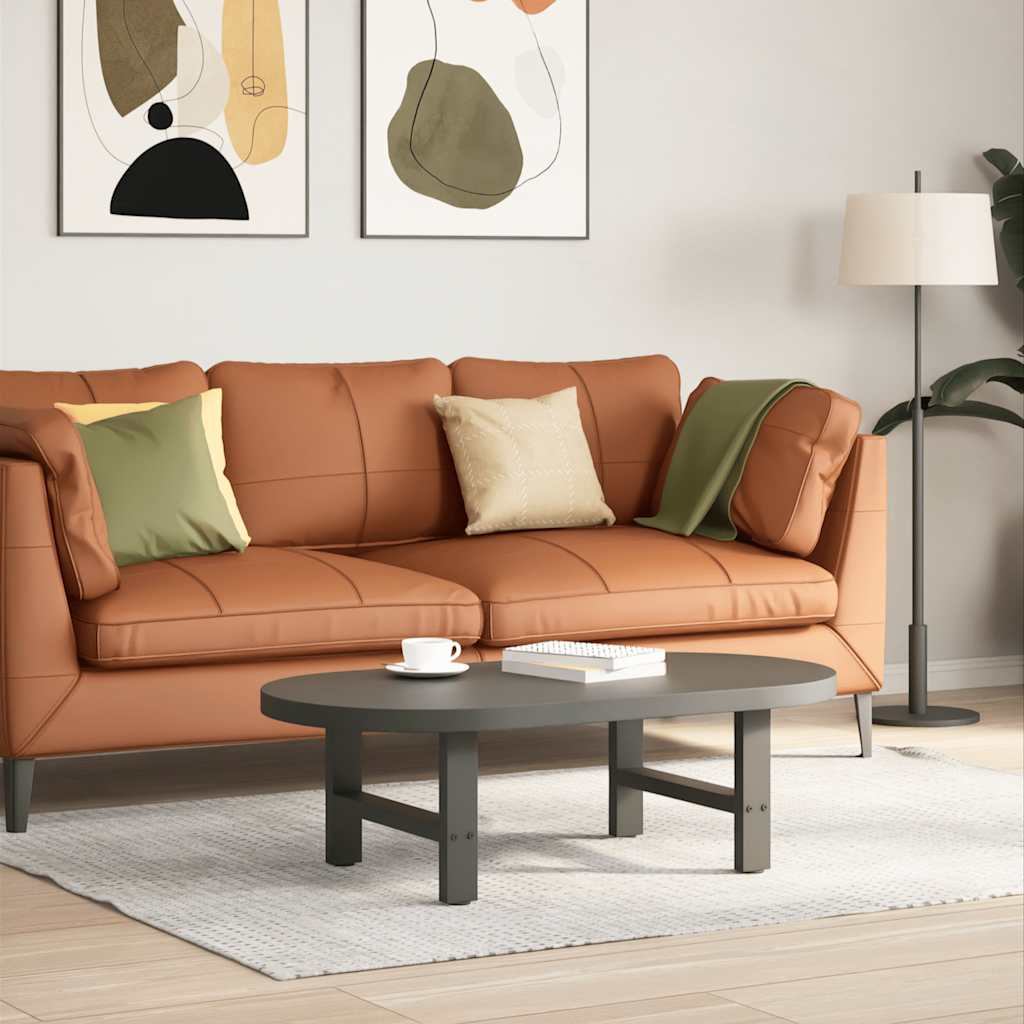 Salontafelpoten 2 st 50x(30-31) cm staal antracietkleurig is nu te koop bij PeponiXL, paradijselijk wonen!
