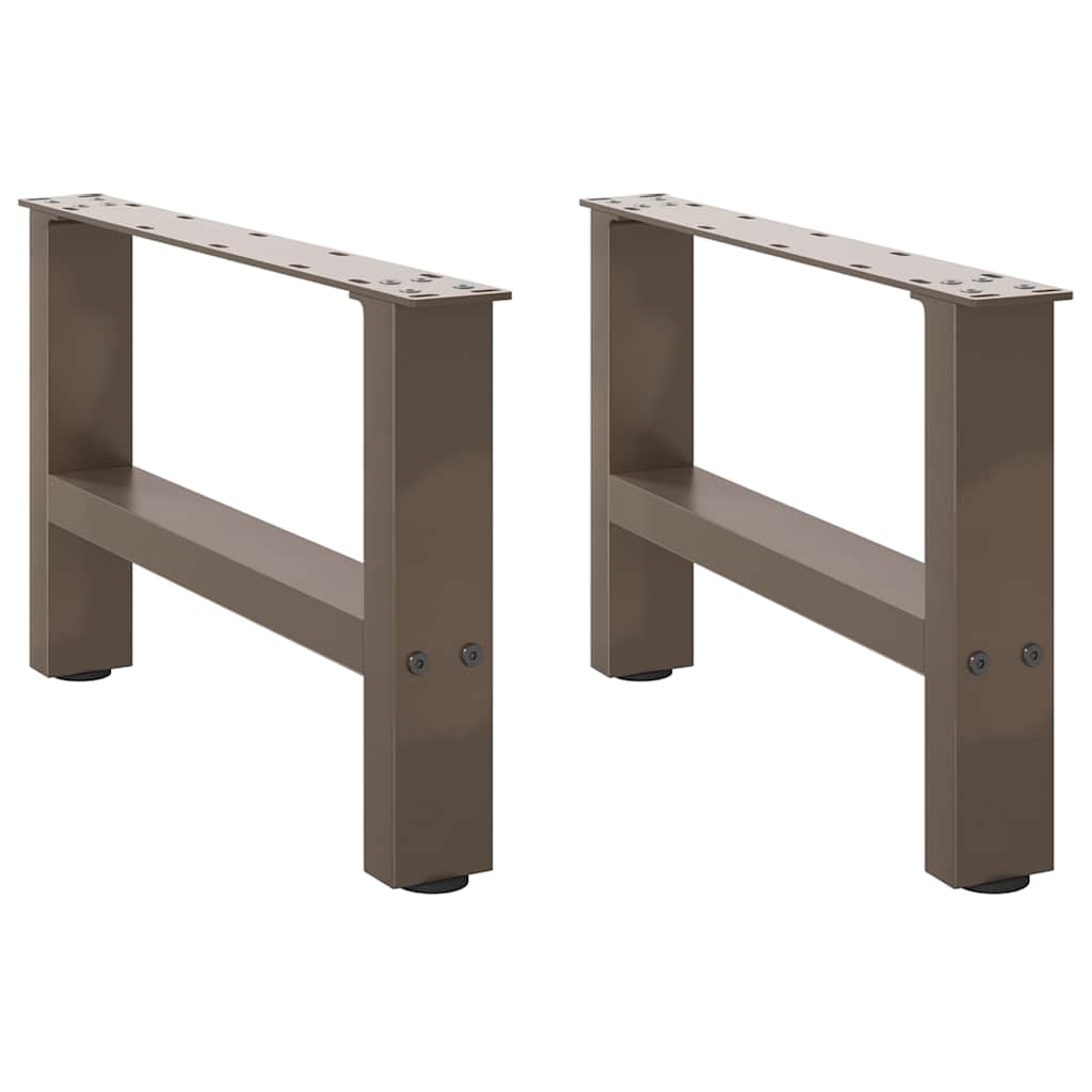 Salontafelpoten naturel staal 2 st 50x(30-31) cm staal is nu te koop bij PeponiXL, paradijselijk wonen!