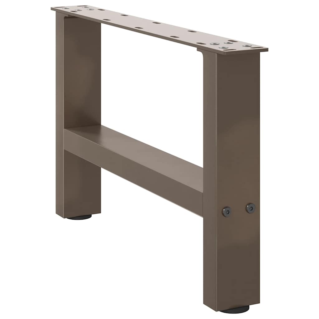 Salontafelpoten naturel staal 2 st 50x(30-31) cm staal is nu te koop bij PeponiXL, paradijselijk wonen!