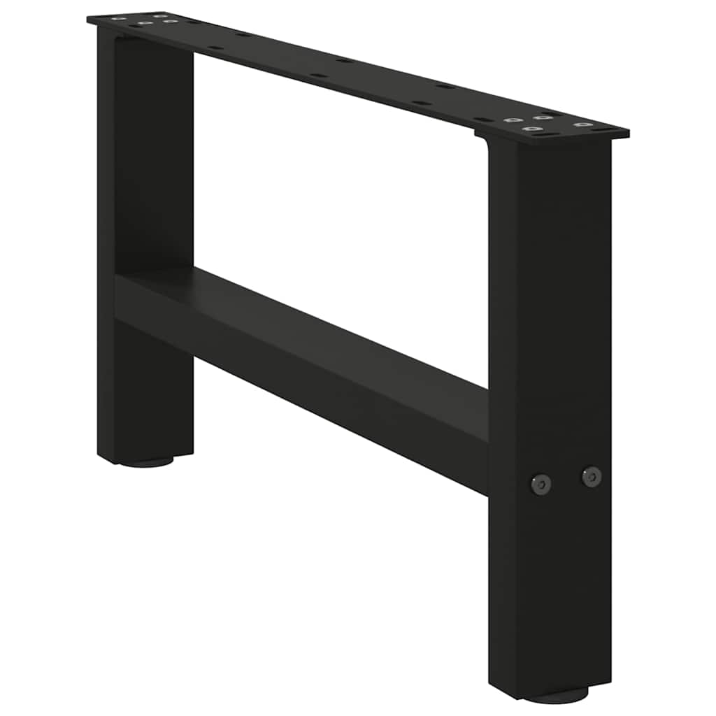 Salontafelpoten 2 st 60x(30-31) cm staal zwart is nu te koop bij PeponiXL, paradijselijk wonen!