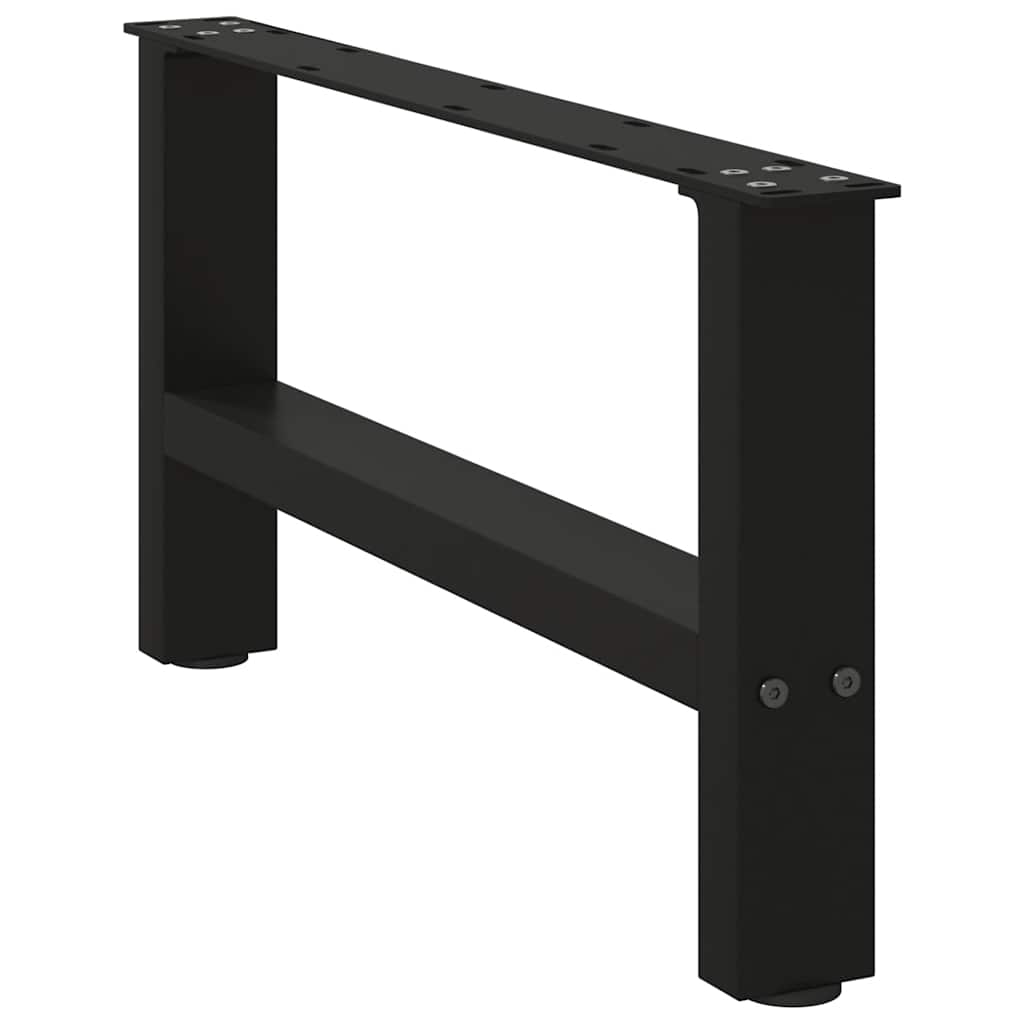Salontafelpoten 2 st 60x(30-31) cm staal zwart is nu te koop bij PeponiXL, paradijselijk wonen!