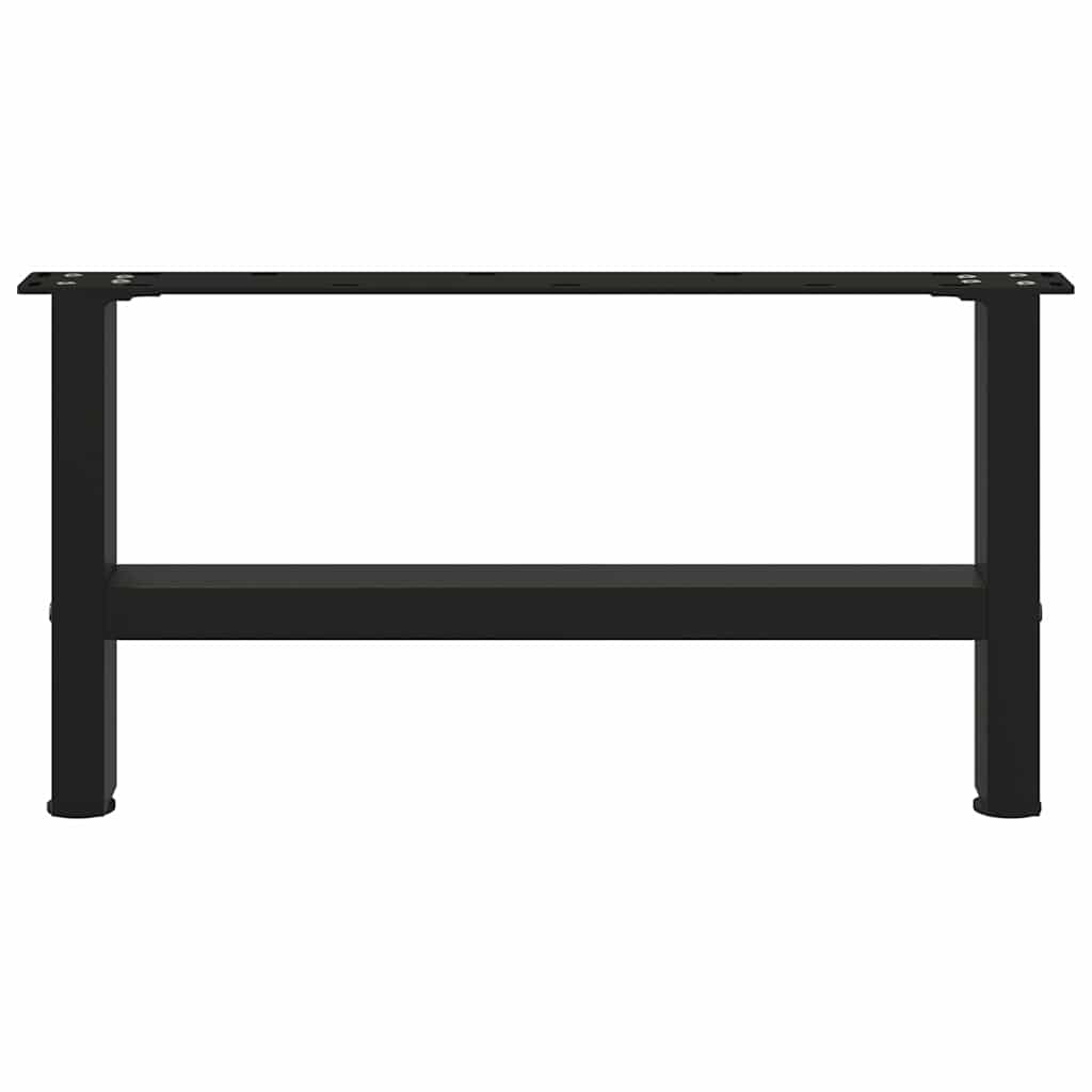 Salontafelpoten 2 st 60x(30-31) cm staal zwart is nu te koop bij PeponiXL, paradijselijk wonen!