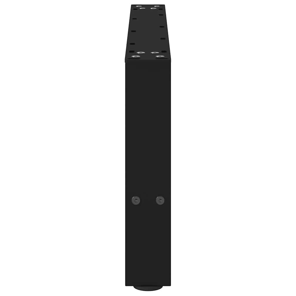 Salontafelpoten 2 st 60x(30-31) cm staal zwart is nu te koop bij PeponiXL, paradijselijk wonen!