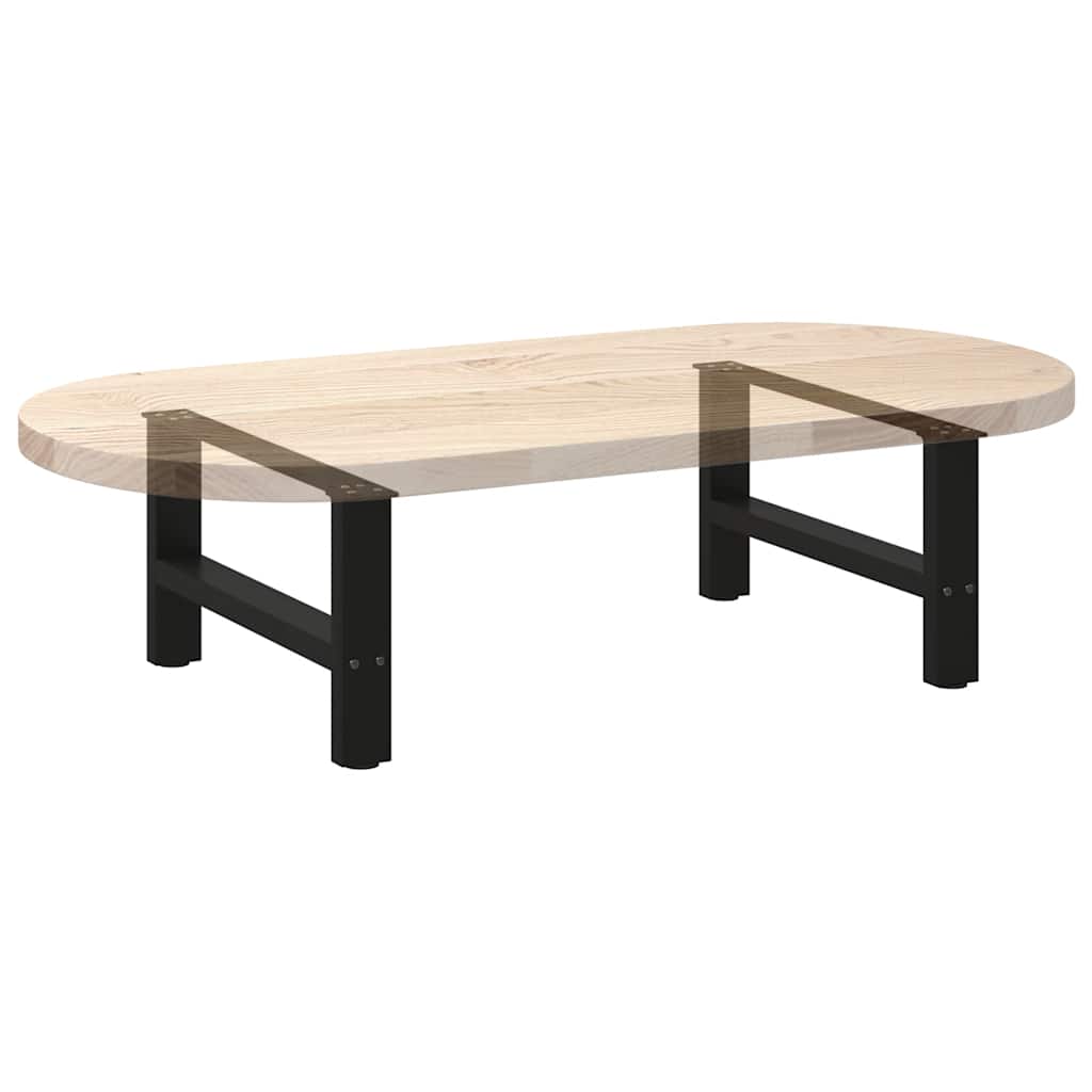 Salontafelpoten 2 st 60x(30-31) cm staal zwart is nu te koop bij PeponiXL, paradijselijk wonen!