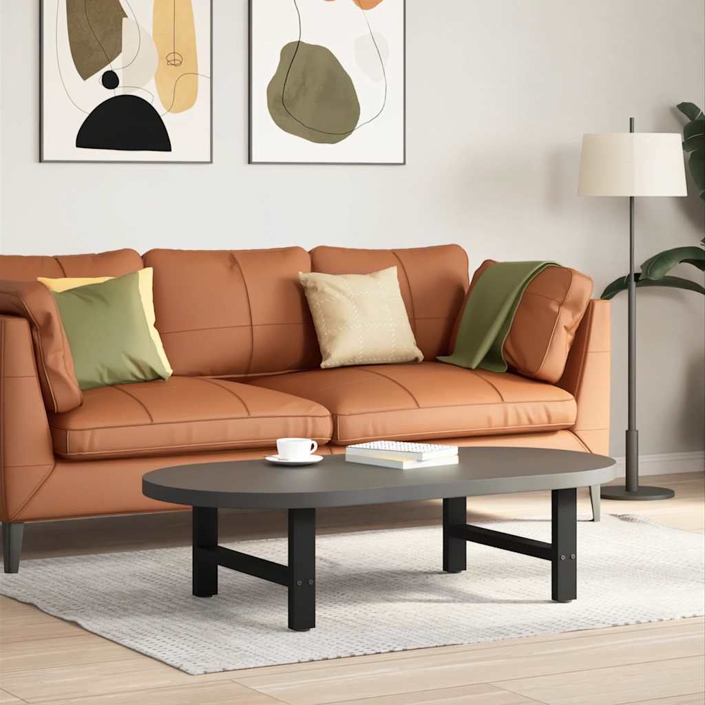 Salontafelpoten 2 st 60x(30-31) cm staal zwart is nu te koop bij PeponiXL, paradijselijk wonen!